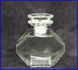 Ancien grand flacon de parfum Crêpe de Chine F. MILLOT Bouchon émerisé art déco