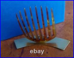 Ancien peigne diadème à cheveux Art Deco plaque rotative fashion week