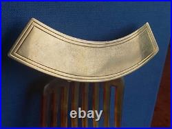 Ancien peigne diadème à cheveux Art Deco plaque rotative fashion week