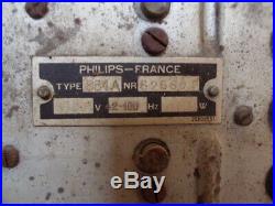 Ancien poste radio Tsf Philips 834A Bakélite Art Deco old radio post