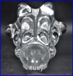 Ancien vase en cristal de VANNES Bretagne art déco design collection verrerie