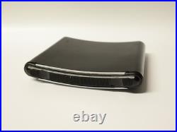 Ancienne Boîte à cigarettes automatique coulissante bakélite noire Art-Déco