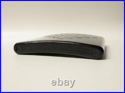 Ancienne Boîte à cigarettes automatique coulissante bakélite noire Art-Déco