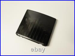 Ancienne Boîte à cigarettes automatique coulissante bakélite noire Art-Déco