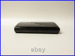 Ancienne Boîte à cigarettes automatique coulissante bakélite noire Art-Déco