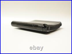 Ancienne Boîte à cigarettes automatique coulissante bakélite noire Art-Déco