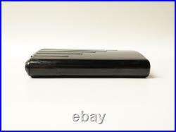 Ancienne Boîte à cigarettes automatique coulissante bakélite noire Art-Déco