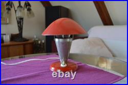 Ancienne lampe champignon de table tchèque ART DECO 1940 Napako