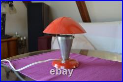 Ancienne lampe champignon de table tchèque ART DECO 1940 Napako