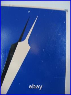 Ancienne plaque émaillée LIP Montre Horlogerie Art Déco 45 x 30 cm