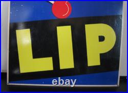 Ancienne plaque émaillée LIP Montre Horlogerie Art Déco 45 x 30 cm