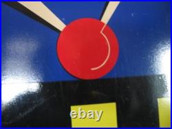 Ancienne plaque émaillée LIP Montre Horlogerie Art Déco 45 x 30 cm