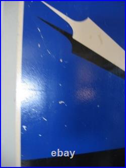 Ancienne plaque émaillée LIP Montre Horlogerie Art Déco 45 x 30 cm