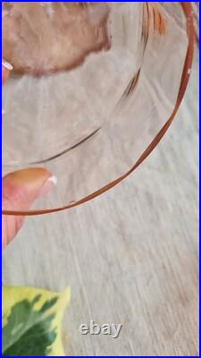 Anciens Flacons Parfum Salle De Bain En Verre Rose Art Deco