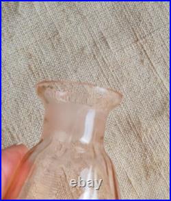 Anciens Flacons Parfum Salle De Bain En Verre Rose Art Deco