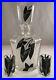 Antique-Art-Deco-Black-Enamel-Faceted-Cut-GLASS-DECANTER-SET-Tchecoslovaquie-01-vnzv
