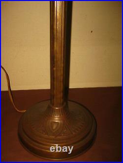 Antique Art Deco Cameo art glass paste pate de verre Bureau Table Lampe 1930 S