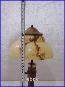 Antique Art Déco Design Lampe de Table Lampe Abat-Jour Marbre Vintage