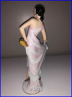 Antique Art Deco German Porcelain Lady Femme Danseuse Ballerine figurine figure