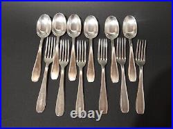 Antique Art Déco Lot 18 Coutellerie Français Argenterie Sfam Maillechort Argent