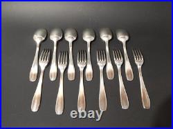 Antique Art Déco Lot 18 Coutellerie Français Argenterie Sfam Maillechort Argent Antique Art Déco Lot 18 Coutellerie Français Argenterie Sfam Maillechort Argent