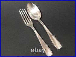 Antique Art Déco Lot 18 Coutellerie Français Argenterie Sfam Maillechort Argent