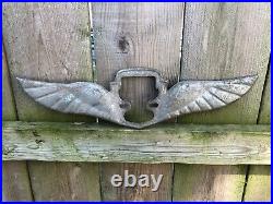 Antique Art Deco Motor Metal ailes ornement ailes Part # W 1
