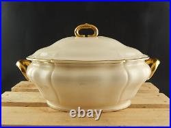 Antique Art Déco Soupière Centre de Table Céramique Décoration Or Villeroy&Boch Antique Art Déco Soupière Centre de Table Céramique Décoration Or Villeroy&Boch