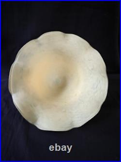 Antique Français Art Déco 1920's Champignon Lampe Pate de Verre Antique Français Art Déco 1920's Champignon Lampe Pate de Verre