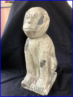 Antique Grand Céramique Art Déco Singe Figurine. Amsterdam École