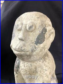 Antique Grand Céramique Art Déco Singe Figurine. Amsterdam École