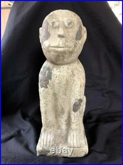 Antique Grand Céramique Art Déco Singe Figurine. Amsterdam École