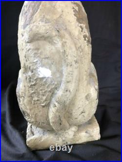 Antique Grand Céramique Art Déco Singe Figurine. Amsterdam École