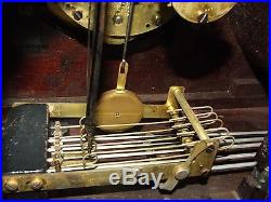 Antique Travail 1923 Neuf Haven Westminster Carillon Acajou Art Déco Pendule