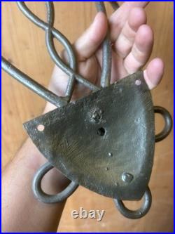 Applique Art Deco Moderniste Fer Forgé Ancien Jules Leleu Lampe