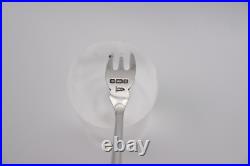 Argent Antique Art Déco Cocktail Fromage Olive Cornichon Fourche Walker & Hall