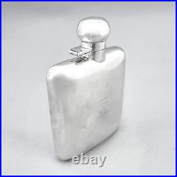 Art Déco Argent Sterling Hip Flasque 150 ML, Robert Pringle & Sons, Chester 1927 Art Déco Argent Sterling Hip Flasque 150 ML, Robert Pringle & Sons, Chester 1927