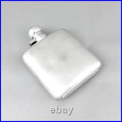 Art Déco Argent Sterling Hip Flasque 150 ML, Robert Pringle & Sons, Chester 1927 Art Déco Argent Sterling Hip Flasque 150 ML, Robert Pringle & Sons, Chester 1927