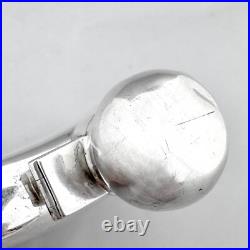 Art Déco Argent Sterling Hip Flasque 150 ML, Robert Pringle & Sons, Chester 1927 Art Déco Argent Sterling Hip Flasque 150 ML, Robert Pringle & Sons, Chester 1927