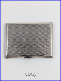 Art Déco Argent Sterling & Noir Émail Cigarette Étui Goldsmiths & Silversmiths