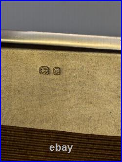 Art Déco Argent Sterling & Noir Émail Cigarette Étui Goldsmiths & Silversmiths