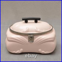 Art Déco Boîte à Biscuits, Pastel Rose, Bonbonnière, Rare, Pièce de Rêve, BMF