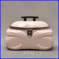 Art Déco Boîte à Biscuits, Pastel Rose, Bonbonnière, Rare, Pièce de Rêve, BMF