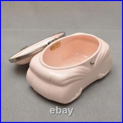 Art Déco Boîte à Biscuits, Pastel Rose, Bonbonnière, Rare, Pièce de Rêve, BMF