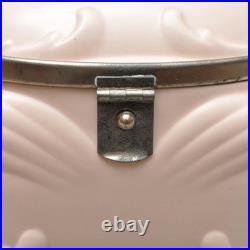 Art Déco Boîte à Biscuits, Pastel Rose, Bonbonnière, Rare, Pièce de Rêve, BMF