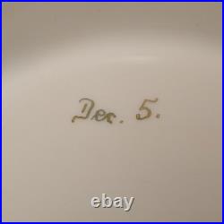 Art Déco Bonbonnière, Hertel-Jacob Rehau, Floral Handmalerei en Or V. Dassler