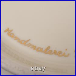 Art Déco Bonbonnière, Hertel-Jacob Rehau, Floral Handmalerei en Or V. Dassler