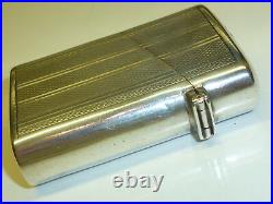 Art Déco Briquet Largeur Anglais 925 Sterling Silver Case Birmingham -england