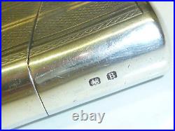 Art Déco Briquet Largeur Anglais 925 Sterling Silver Case Birmingham -england