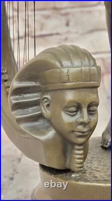 Art Déco Bronze Musicien Statue Détaillé de Collection Masterpiece Ouvre Décor